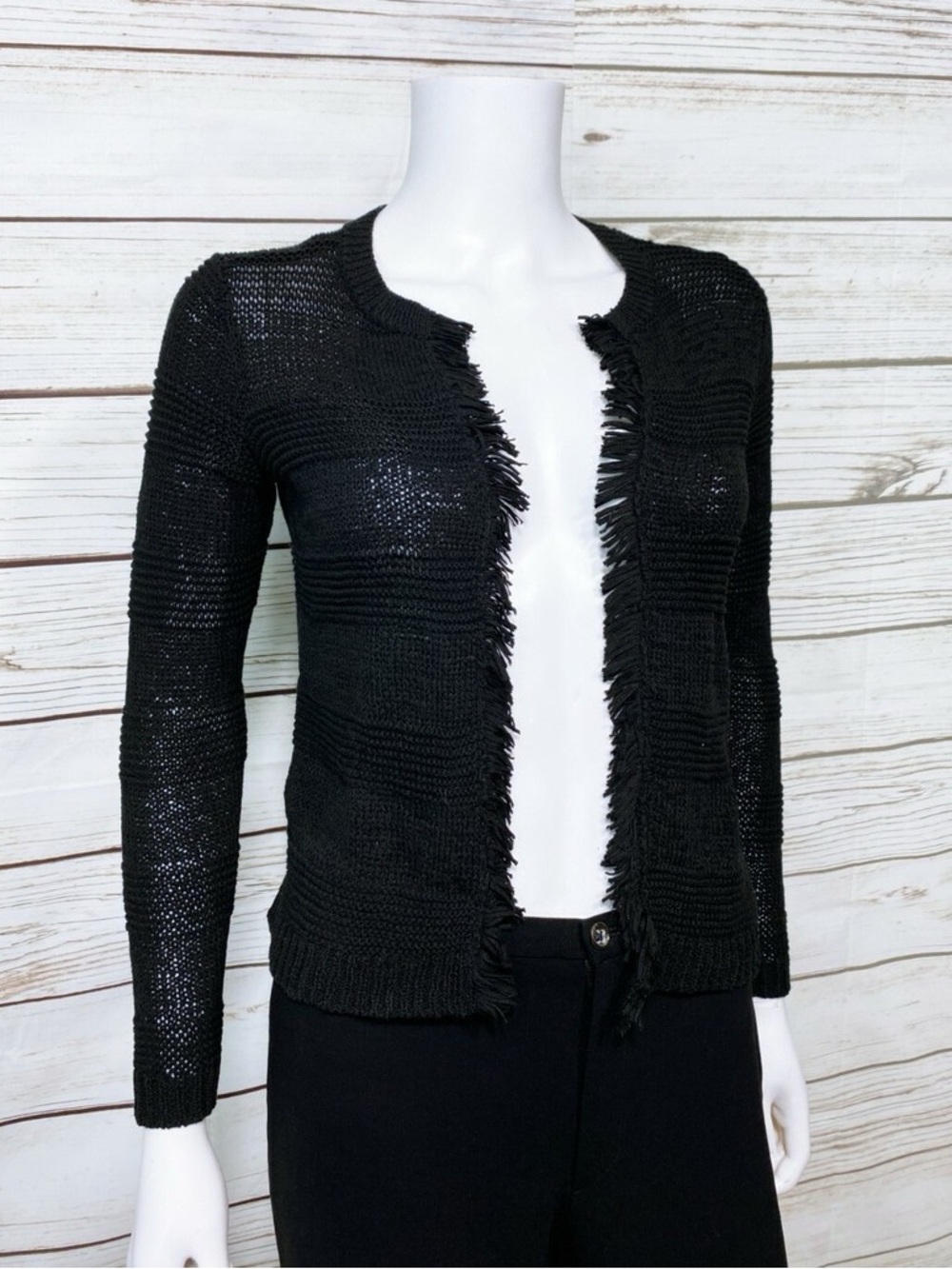LOFT fringe cardigan